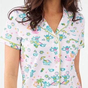 Roller Rabbit Pool Party Polo Pajamas